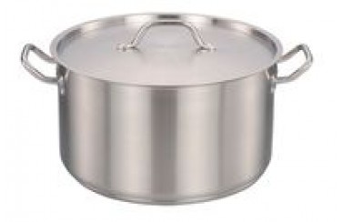 Кастрюля нержавеющая сталь с крышкой низкая INDOKOR PROFESSIONAL 16х12см 2,4 литров ZX-HC-16002