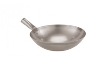 Сковорода WOK INDOKOR голубая сталь 36см ручка нержавеющая сталь WGSD36BB