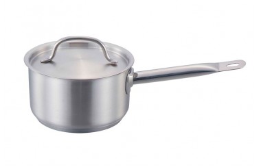 Сотейник нержавеющая сталь с крышкой INDOKOR PROFESSIONAL  D14 H 7см 1,1литров ZX-SP-14001