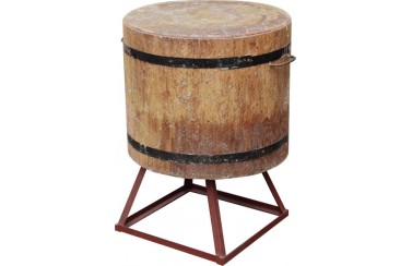 Колода разрубочная дуб D60-69см H45-50см на метал. подставке