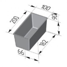 Форма для хлеба Тостерная 200х100х90