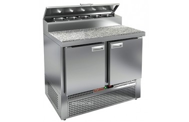 Стол для пиццы HICOLD PZE2-11/GN (1/6H) камень