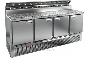 Стол для пиццы HICOLD PZE2-1111/GN (1/6H) камень
