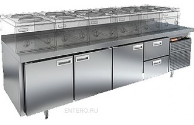 Стол холодильный HICOLD GN 1112/TN LT (внутренний агрегат)