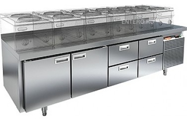 Стол холодильный HICOLD GN 1122/TN LT (внутренний агрегат)