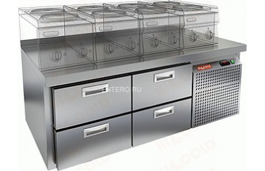 Стол холодильный HICOLD GN 22/TN LT SH (внутренний агрегат)