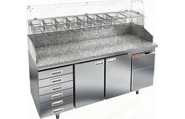 Стол для пиццы HICOLD PZ4-11GN 6R (без витрины)