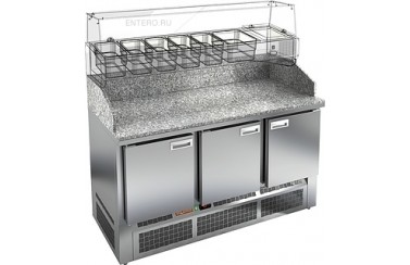 Стол для пиццы HICOLD PZE3-111/GN (1/6H) камень