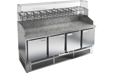 Стол для пиццы HICOLD PZE3-1111/GN (1/6H) камень