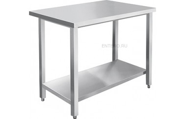 Стол производственный Abat СПРО-7-1 каркас из нерж. стали, с полкой