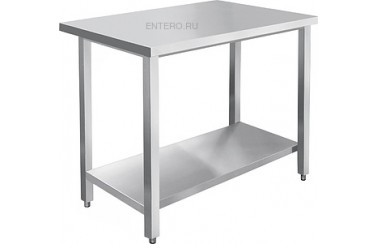 Стол производственный Abat СПРО-7-7 каркас из нерж. стали, с полкой