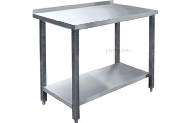 Стол производственный Abat СПРП-7-5 каркас из нерж. стали, с полкой