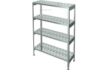 Стеллаж кухонный Марихолодмаш С-4Р-0,6/0,95/1,8 нерж. сталь