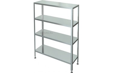 Стеллаж кухонный Марихолодмаш С-4-0,5/0,95/1,8 нерж. сталь