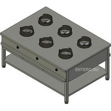 Плита газовая Вулкан KSW 06 8793 WOK