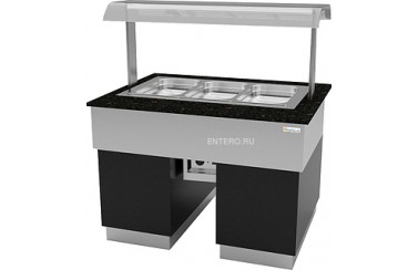 Прилавок тепловой Gastrolux ТМ-2010/5GN/SI