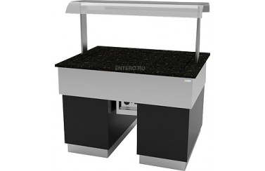 Прилавок с тепловой поверхностью Gastrolux ТМ-2010/ПК/SI