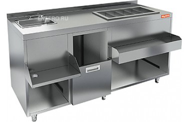 Барная станция HICOLD НБМКС-16/5БПК (без ящика и вертушки)