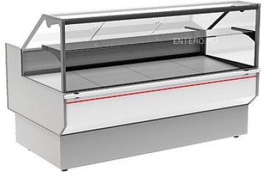 Витрина холодильная Carboma ВХС-1,2 CG95 INOX (статика)
