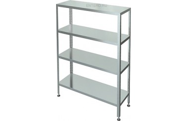 Стеллаж кухонный Марихолодмаш С-4-0,4/0,8/1,8 нерж. сталь